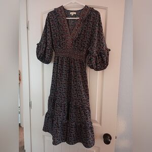 Max Studio Bohemian Print Midi Dress